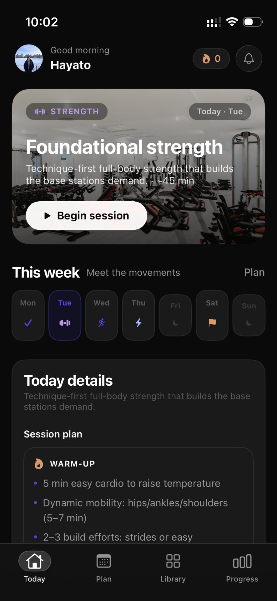 RoxPath home screen